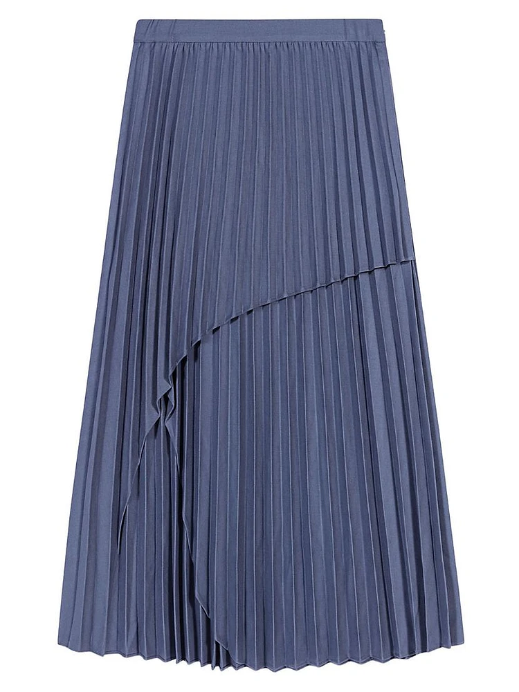 Asymmetrical Pleated Skirt