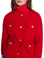 Belted Double-Faced Jacket