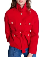 Belted Double-Faced Jacket