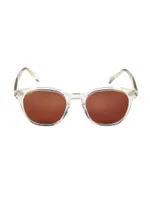 50MM Rounded Acetate Sunglasses