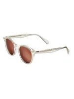 50MM Rounded Acetate Sunglasses