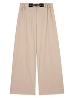 Wide-Leg Cotton Trousers