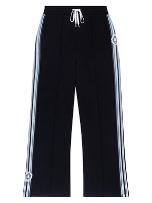 Wide-Leg Striped Jogging Bottoms