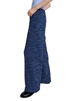 Wide Leg Tweed Trousers