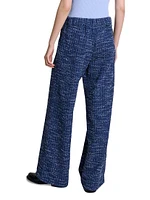 Wide Leg Tweed Trousers