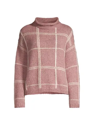 Check Alpaca-Blend Sweater