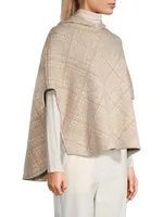 Hooded Wool-Blend Cape