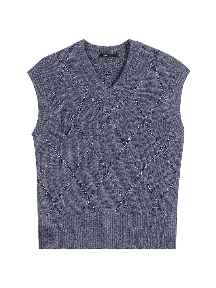 Sleeveless Sequin Jumper