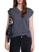 Sleeveless Sequin Jumper