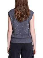 Sleeveless Sequin Jumper