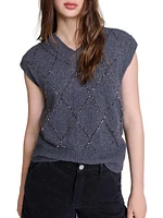 Sleeveless Sequin Jumper