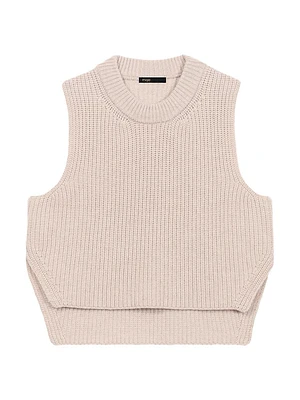 Sleeveless Wool Jumper