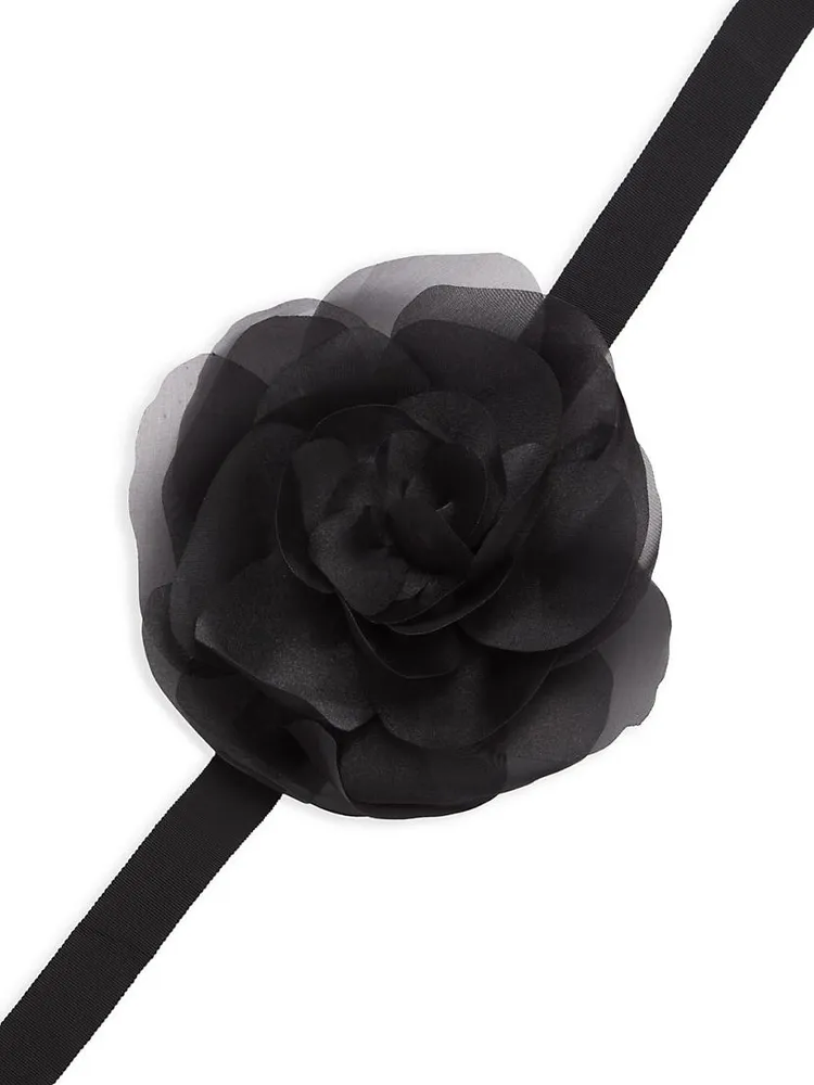 Flower Strap in Multi Black