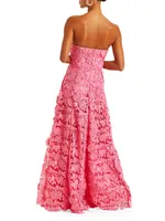 Cataleya Strapless Lace Gown