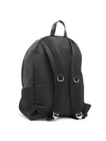 Lid Leather-Trimmed Backpack