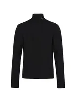 Stretch Cotton Turtleneck