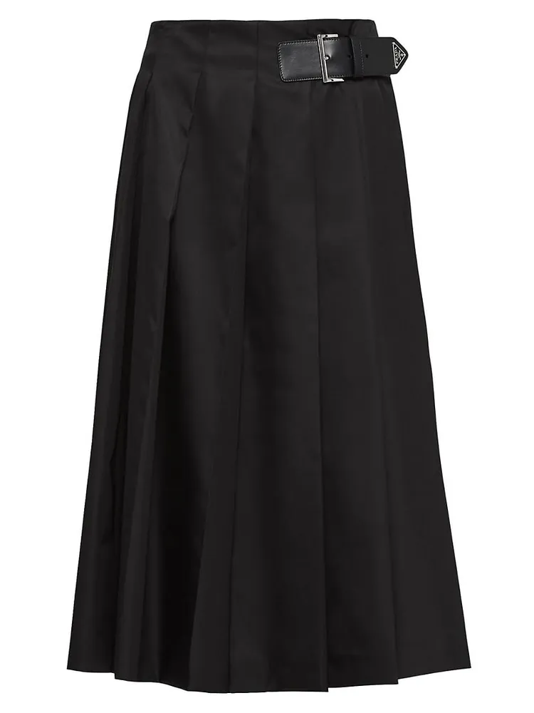 Pleated Re-Nylon Skirt