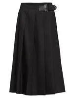 Pleated Re-Nylon Skirt