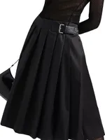 Pleated Re-Nylon Skirt