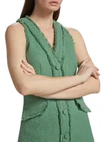 Leisha Tweed Sleeveless Minidress