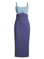 Fernanda Two-Toned Midi-Dress