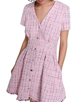 Tweed Babydoll Dress