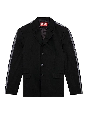 Hivo Wool-Blend Three-Button Blazer