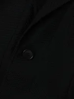 Peak-Lapel Two-Button Blazer