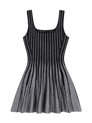Jacquard Knit Short Dress