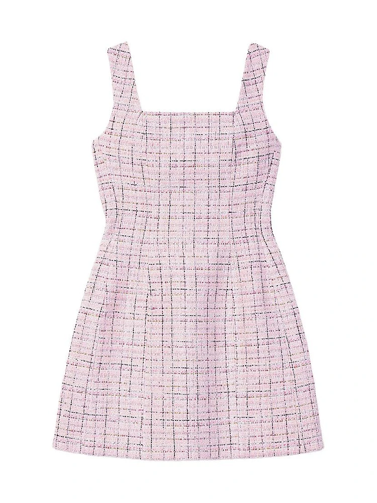 Sleeveless Tweed Dress