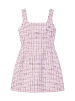 Sleeveless Tweed Dress