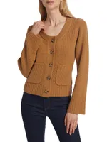 Scoop-Neck Cardigan