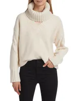 Raya Long-Sleeve Turtleneck Sweater