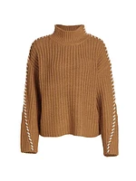 Whipstitch Relaxed Turtleneck