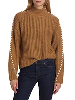 Whipstitch Relaxed Turtleneck