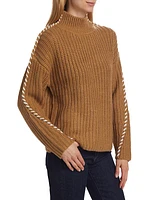 Whipstitch Relaxed Turtleneck