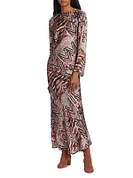 Junin Catia Printed Maxi Dress