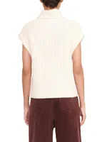 Bette Rib-Knit Sleeveless Sweater