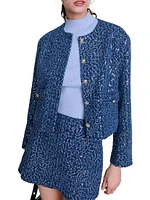 Sequinned Tweed Jacket