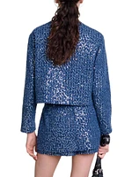 Sequinned Tweed Jacket