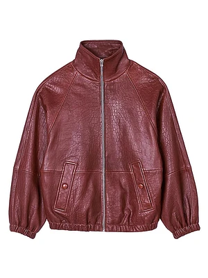 Oversized Leather Jacket