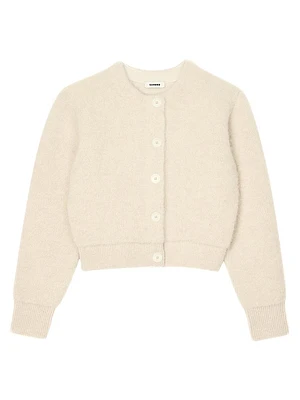 Cropped Fluffy Knit Cardigan