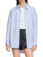 Studded Check Shirt