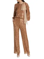 Alli Sequin Bootcut Pants