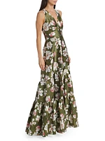 Rori Floral Satin Gown