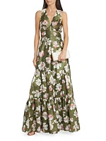 Rori Floral Satin Gown