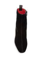 Rosarocks Spike-Heel Velvet Ankle Boots