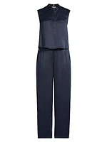 Washable Silk Tank & Shaped Pants Pajama Set