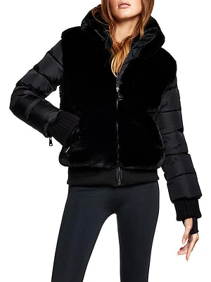 Carlie Faux-Fur Bomber Jacket