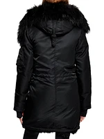 Stella Faux Fur-Lined Down Coat